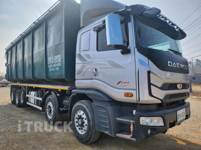 타타대우 프리마 암롤 480 26톤 오토 앞축 55루베