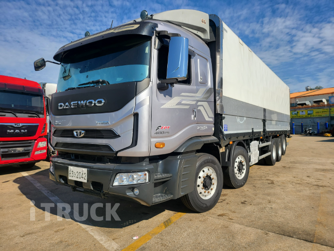 타타대우 프리마 480 후축 상승윙바디 26톤 오토 리타더