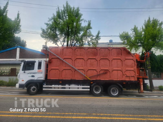 현대 메가트럭 집게차 280 5톤 수동 없음(순정)