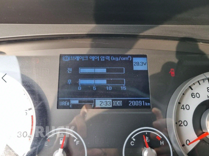 현대 카고크레인 수산중공업 메가트럭 5톤