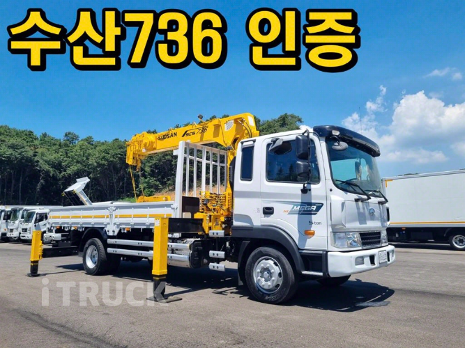 현대 카고크레인 없음(순정) 메가트럭 5톤