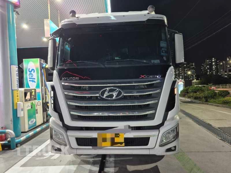 현대 엑시언트 430 후축 냉동 컨테이너탑 18톤 오토