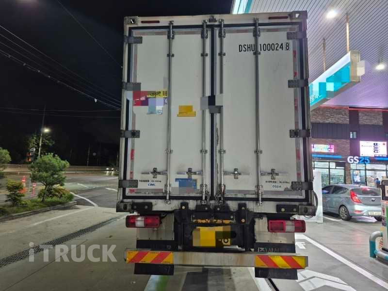 현대 엑시언트 430 후축 냉동 컨테이너탑 18톤 오토