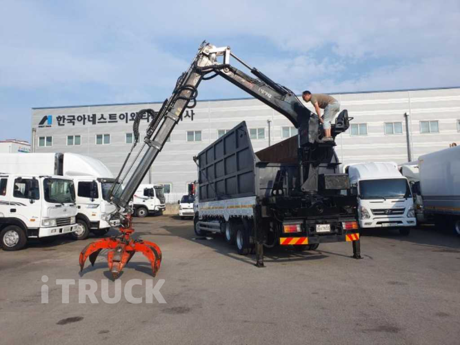 현대 메가트럭 집게차 280 5톤 수동 없음(순정)