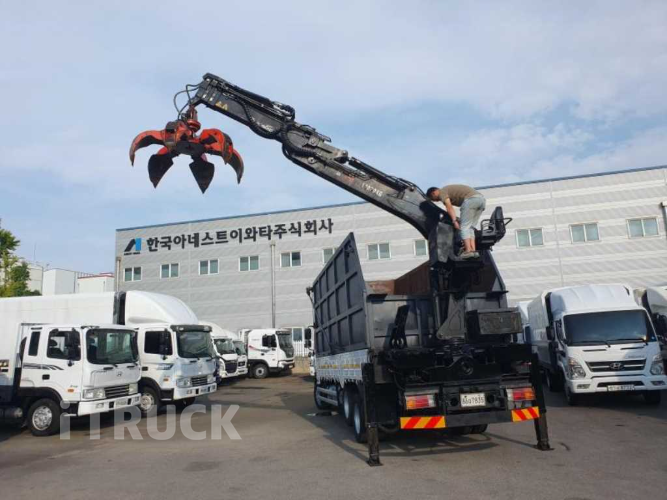 현대 메가트럭 집게차 280 5톤 수동 없음(순정)
