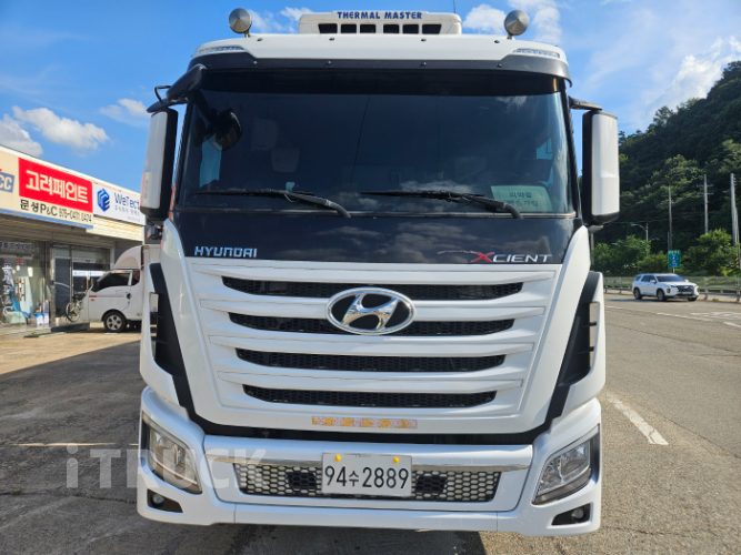 현대 엑시언트 350 십바리 냉장윙 9.5톤 수동