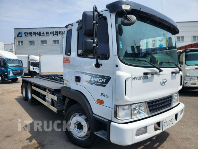 현대 메가트럭 암롤 280 6톤 수동 앞축