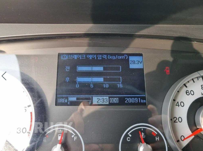 현대 카고크레인 수산중공업 메가트럭 5톤