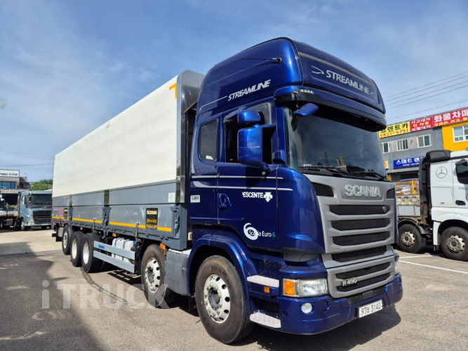 스카니아 R 490 후축 상승윙바디 25톤 오토 2