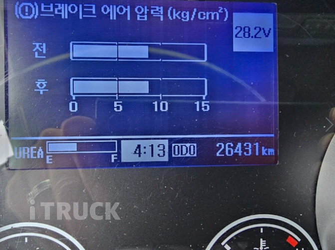 현대 메가트럭 280 단바리 냉동탑 5톤 수동