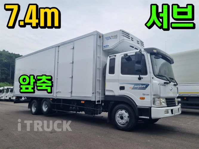 현대 메가트럭 250 앞축 냉동탑 5톤 수동