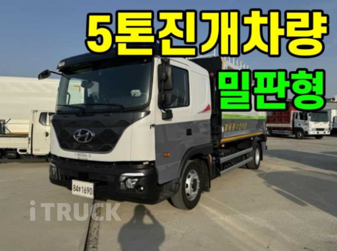 현대 압축진개 파비스 5톤 밀판식 배출 2