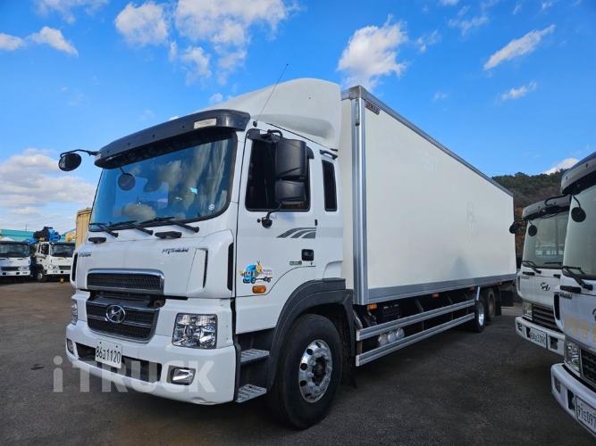 현대 메가트럭 와이드캡 300 후축 냉동탑 4.5톤 수동 1