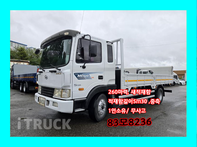 현대 메가트럭 260 단바리 카고 5톤 수동