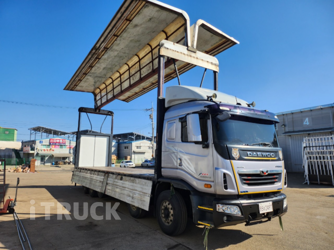 타타대우 프리마 480 앞축 상승윙바디 25톤 오토 리타더 8