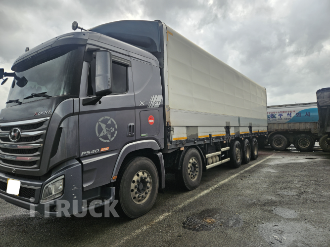 현대 엑시언트 540 앞축 상승윙바디 25톤 오토 리타더 2