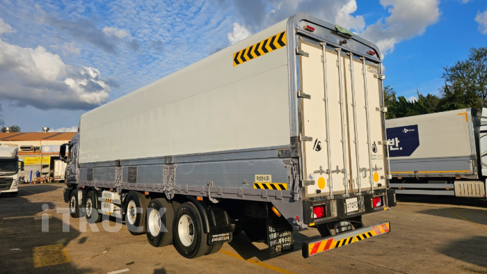 타타대우 프리마 480 앞축 윙바디 25톤 오토 2