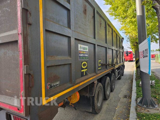 현대 우드칩 25톤 520 앞축 오토 5