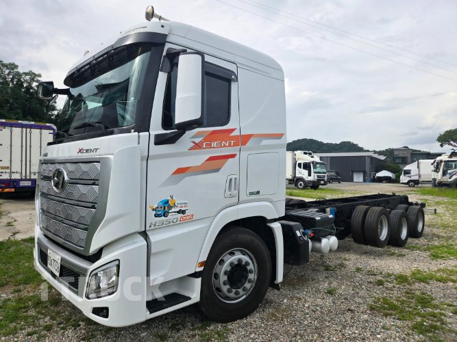 현대 엑시언트 350 앞축 카고 14톤 수동 2