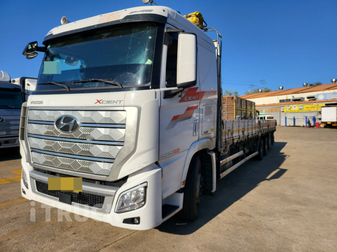 현대 엑시언트 프로 350 후축 카고 13.5톤 수동