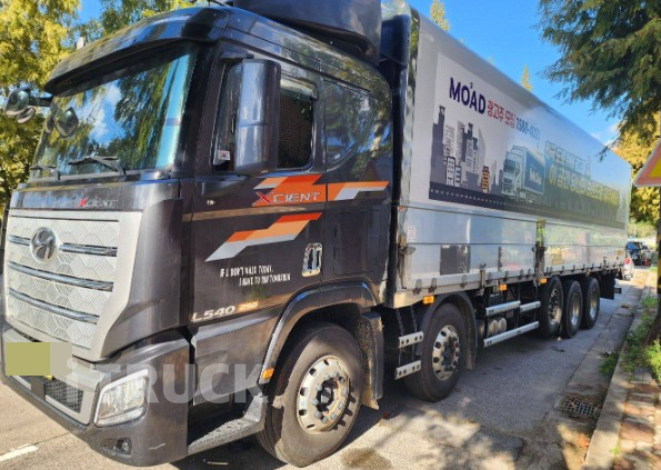 현대 엑시언트 프로 540 앞축 상승윙바디 25톤 오토 리타더