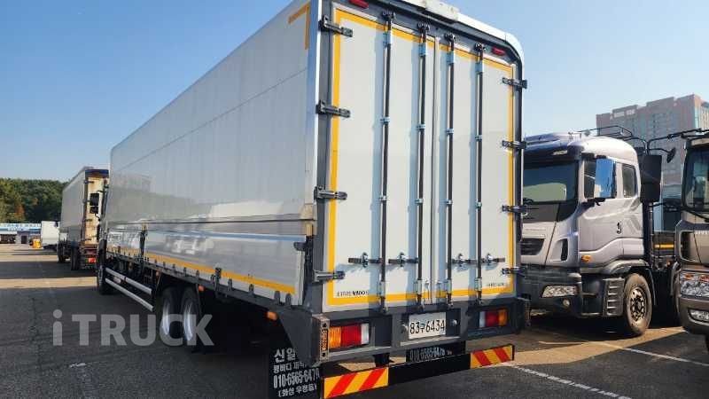 현대 메가트럭 와이드캡 300 후축 윙바디 7.5톤 수동 9