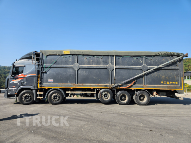 현대 우드칩 20.8톤 540 앞축 무빙워크(워킹카) 오토 6