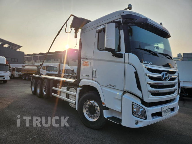 현대 엑시언트 암롤 540 24톤 오토 리타더 앞축 1