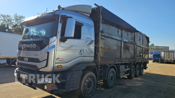 타타대우 우드칩 25톤 480 앞축 무빙워크(워킹카) 오토 1