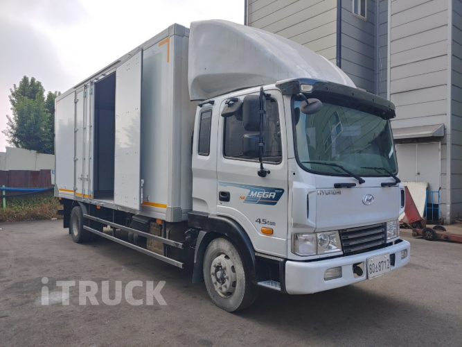 현대 메가트럭 280 단바리 익스하이탑 5톤 수동 5