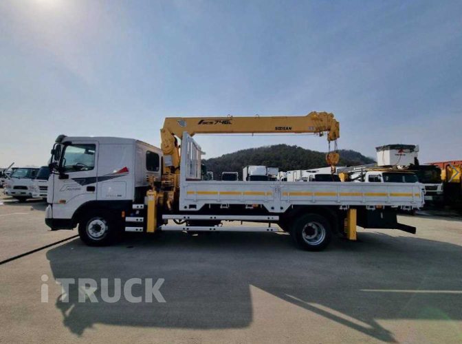 현대 카고크레인 수산중공업 22.6m 파비스 5톤 3