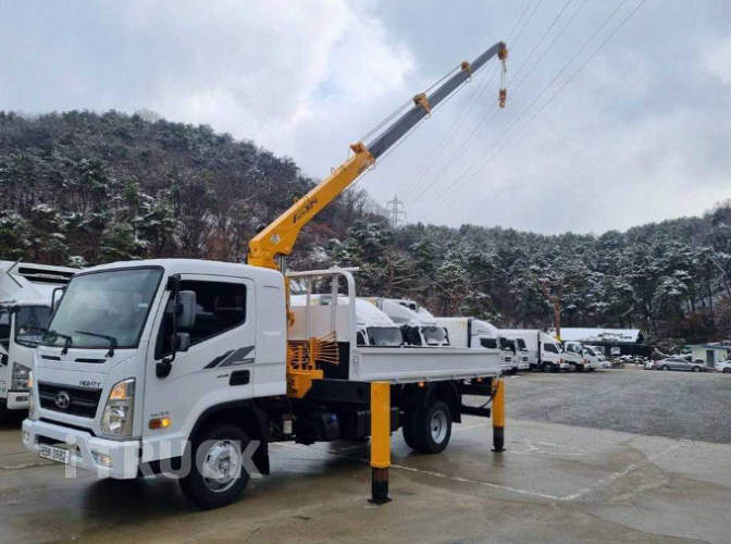 현대 카고크레인 수산중공업 올뉴마이티 3.5톤 6