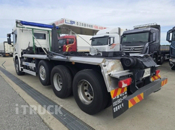 스카니아 P 암롤 410 24톤 오토 앞축 4