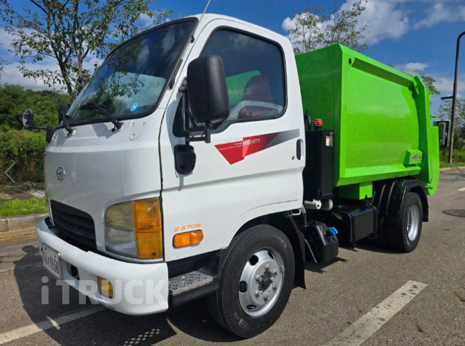 현대 압착진개 마이티큐티 2.5톤 덤프식 배출 0