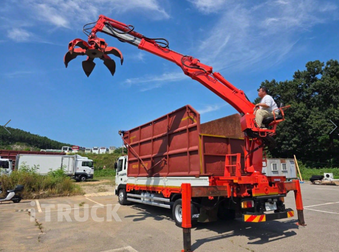 현대 메가트럭 집게차 260 5톤 수동 광림 8