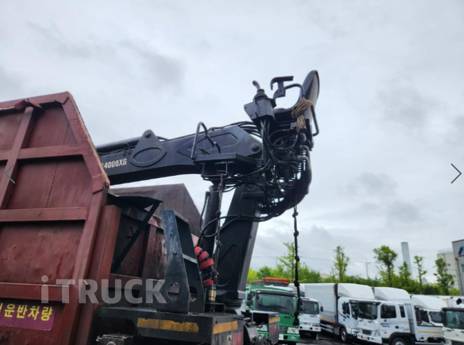 현대 트라고 집게차 380 11.5톤 수동 없음(순정) 11