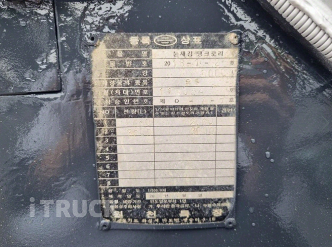 현대 탱크로리 메가트럭 5,000L 수동 12