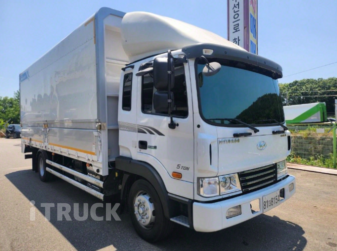 현대 메가트럭 280 단바리 윙바디 5톤 수동 4