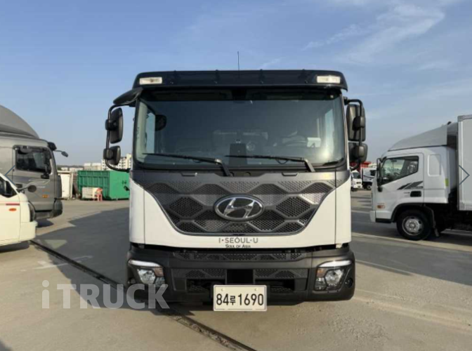 현대 압축진개 파비스 5톤 밀판식 배출 2