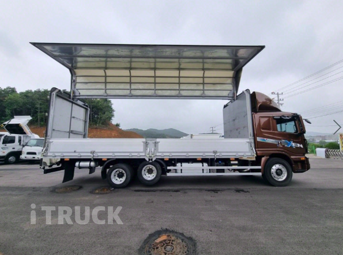 타타대우 구쎈 320 앞축 윙바디 8.5톤 오토 8