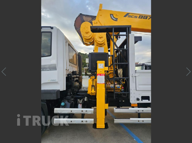 현대 카고크레인 수산중공업 메가트럭 5톤 8