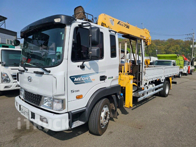 현대 카고크레인 없음(순정) 메가트럭 5톤