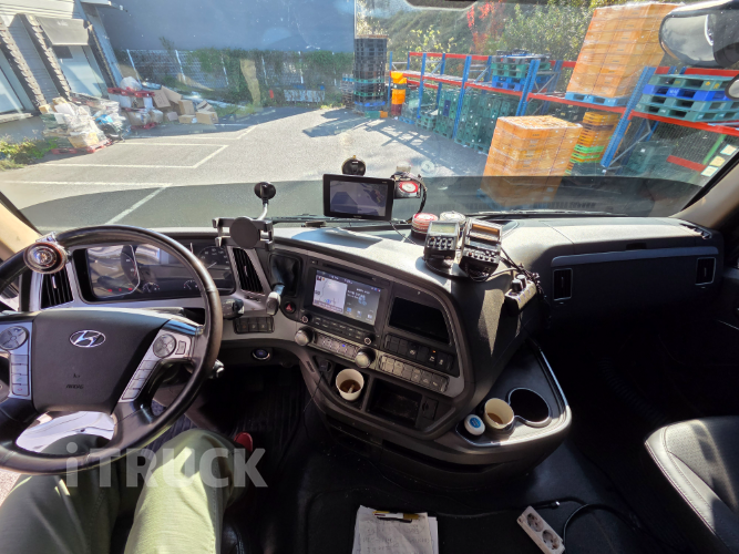 현대 엑시언트 430 십바리 냉동 컨테이너탑 14톤 오토 16