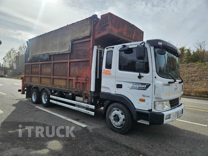 현대 메가트럭 집게차 280 4.5톤 수동 없음(순정) 2