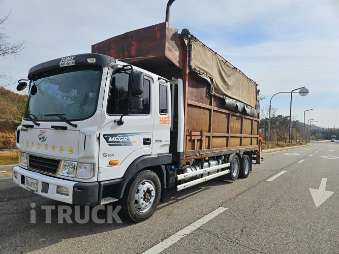 현대 메가트럭 집게차 280 4.5톤 수동 없음(순정) 1