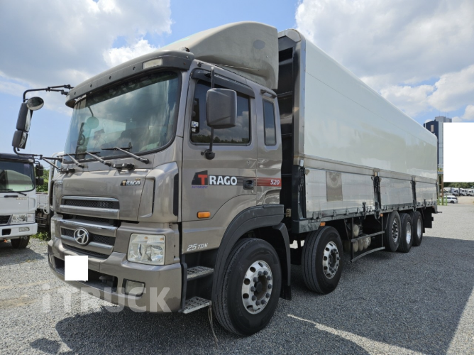 현대 트라고 520 앞축 윙바디 25톤 오토 리타더 17