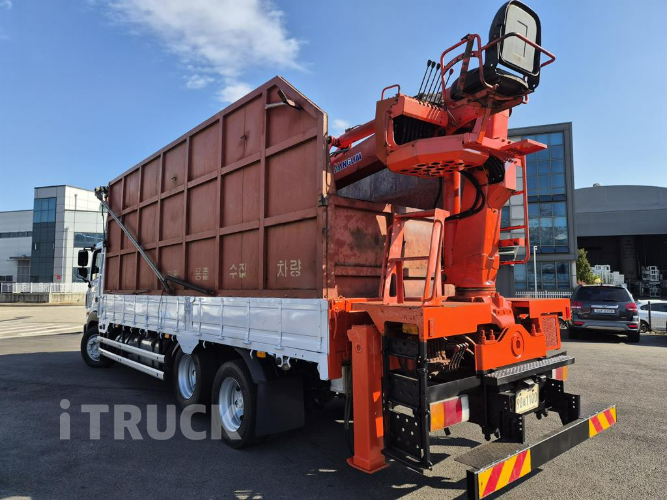 현대 메가트럭 집게차 280 5톤 수동 광림1204 6