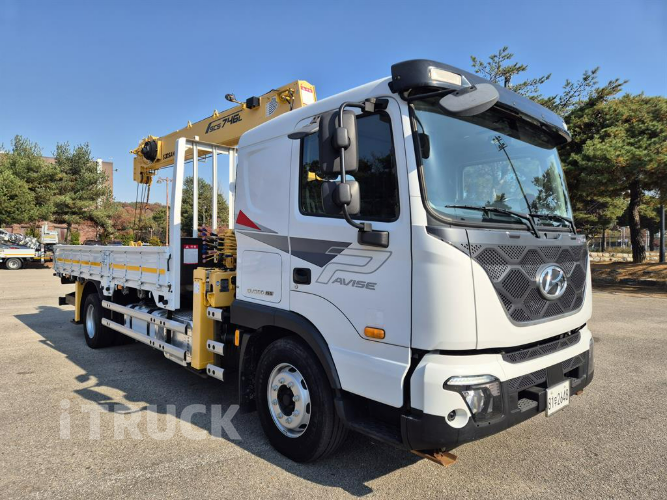 현대 카고크레인 수산746L 파비스 5톤 2