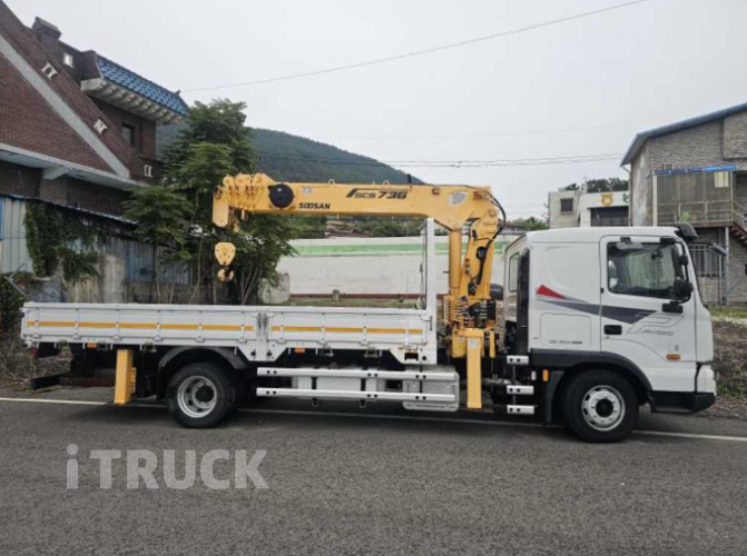 현대 카고크레인 수산중공업 18.1m 파비스 5톤 3