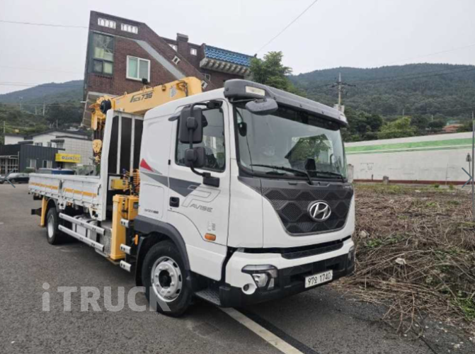 현대 카고크레인 수산중공업 18.1m 파비스 5톤 1